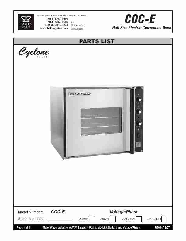 Bakers Pride Oven Oven COC-E-page_pdf
